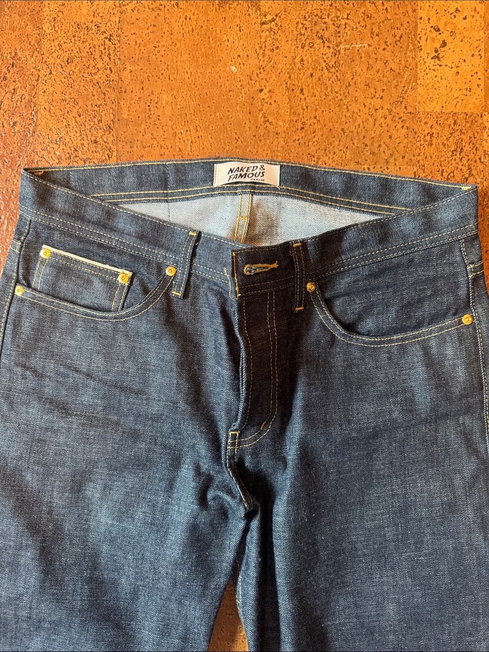 Naked and Famous Real Gold Selvedge Denim
